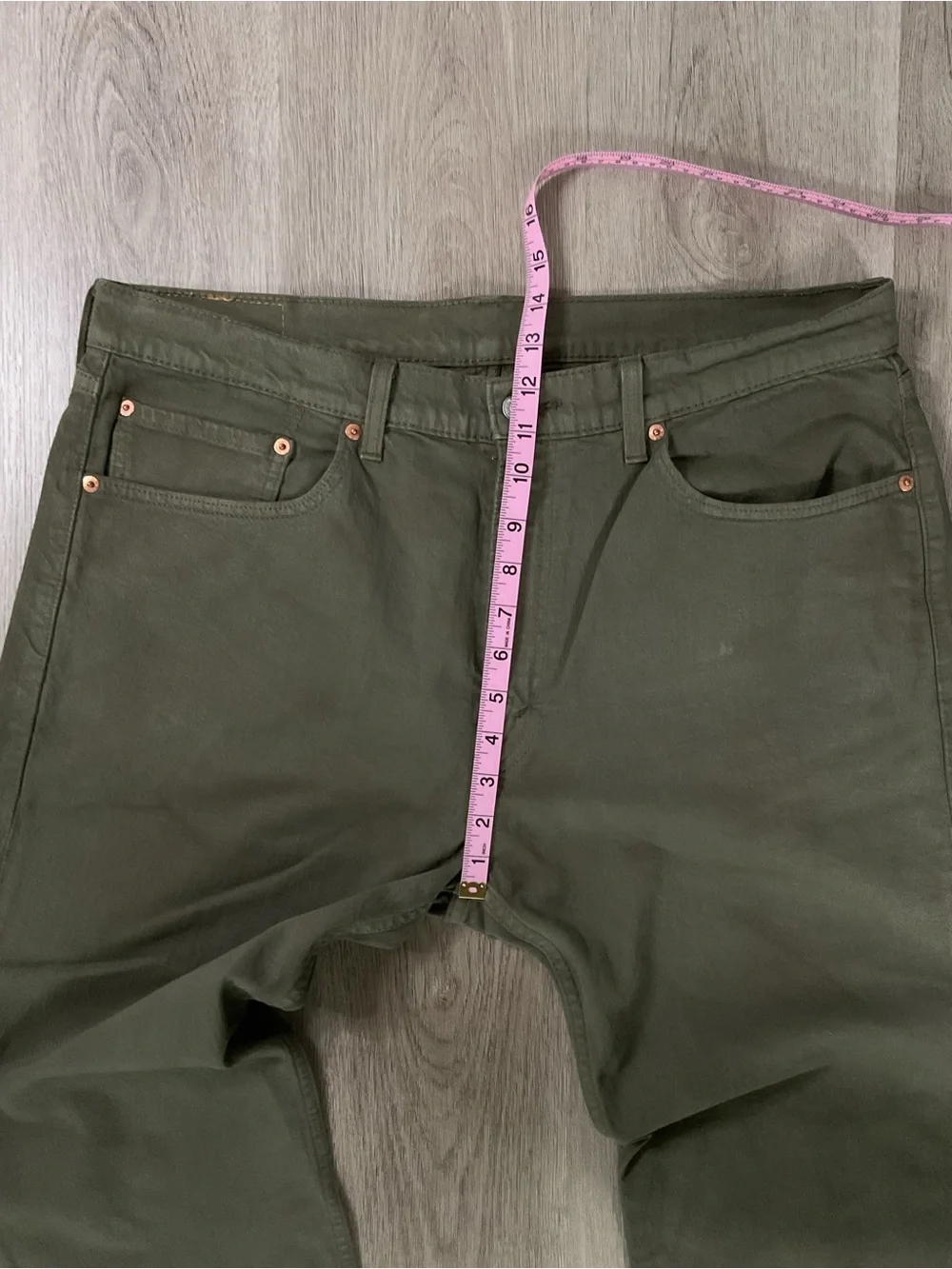 Levi's 505 Olive Green Utility Pants (Tailored) 36x34